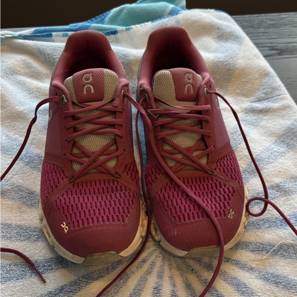 On Running Women's Burgundy Sneakers